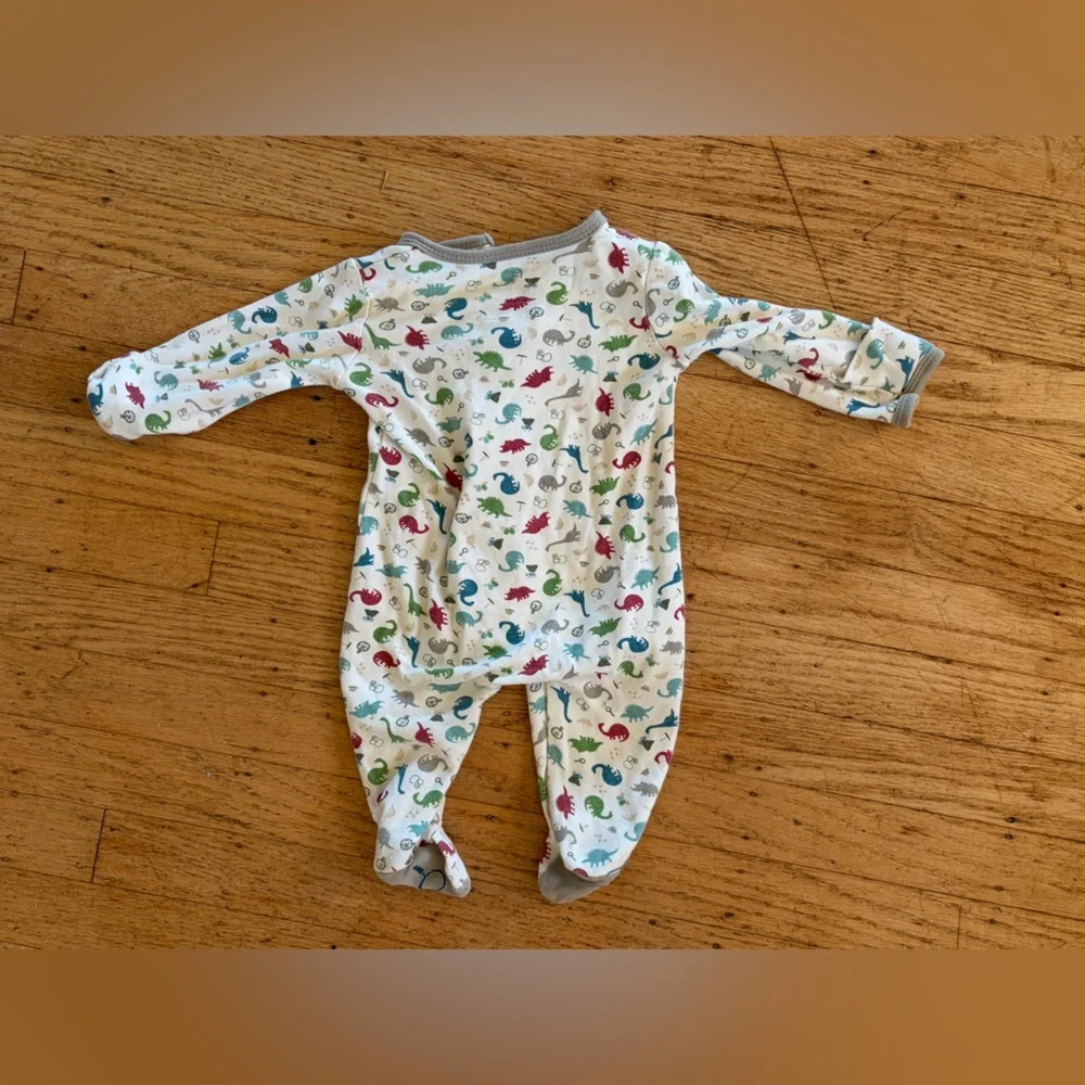 Magnetic me dinosaur footie onesie pajamas